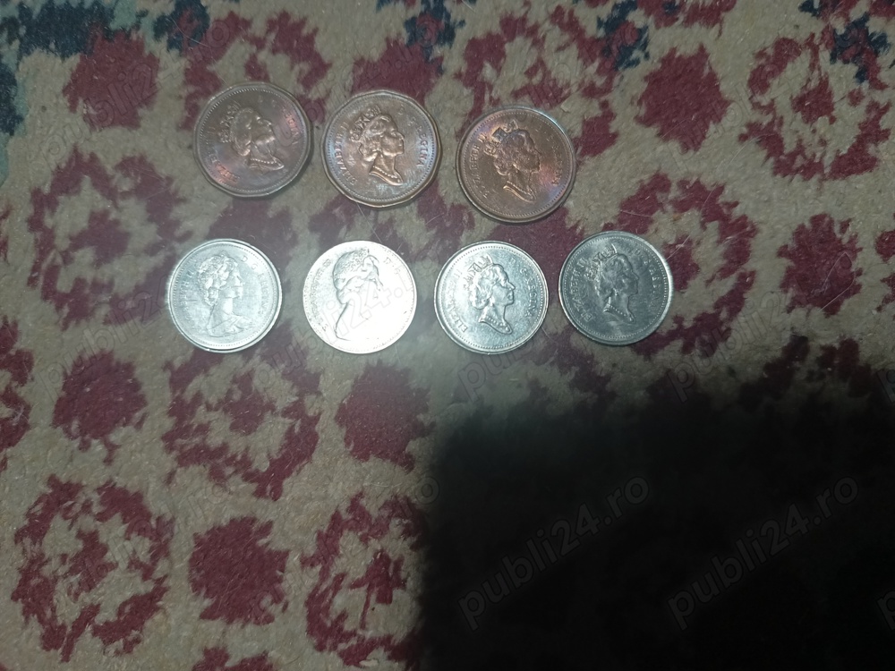 vand colectie de 7 monede canada