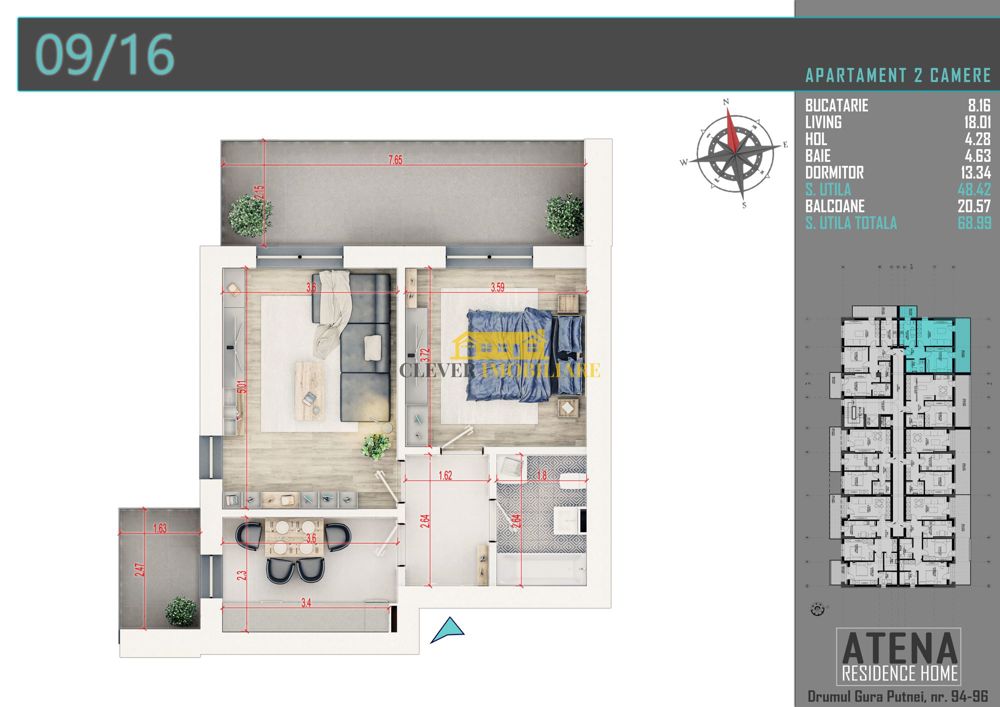 Th. Pallady-Apartament 2 camere Mutare Rapida Parcare Bonus