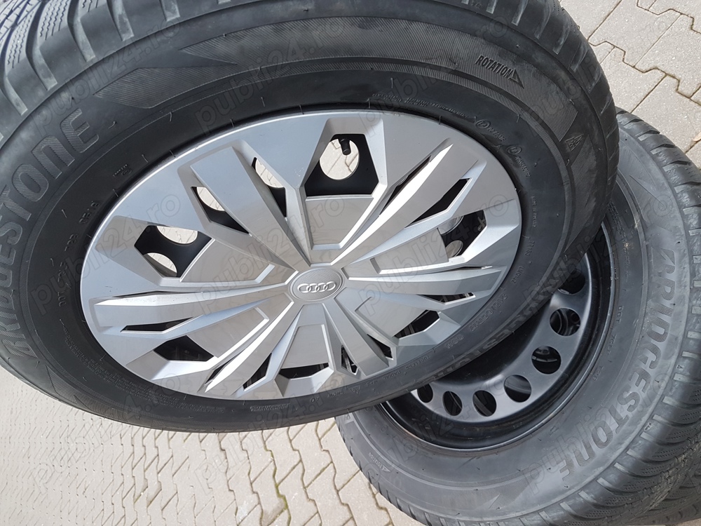 Roti iarna Audi Q3, 215/65 R17 99H, jante otel OE Audi 5QF 601 027 J/K