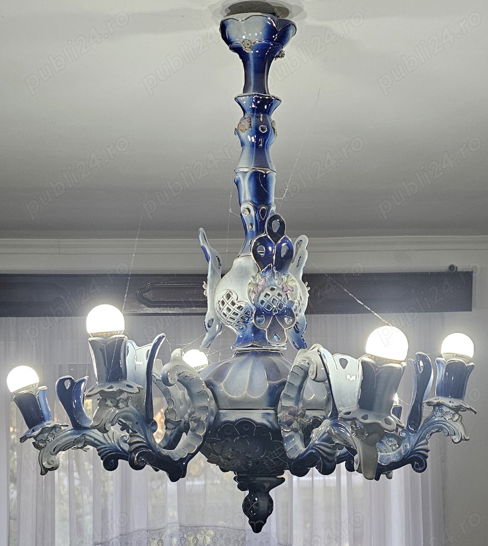 Candelabru porțelan cu 6 brațe 