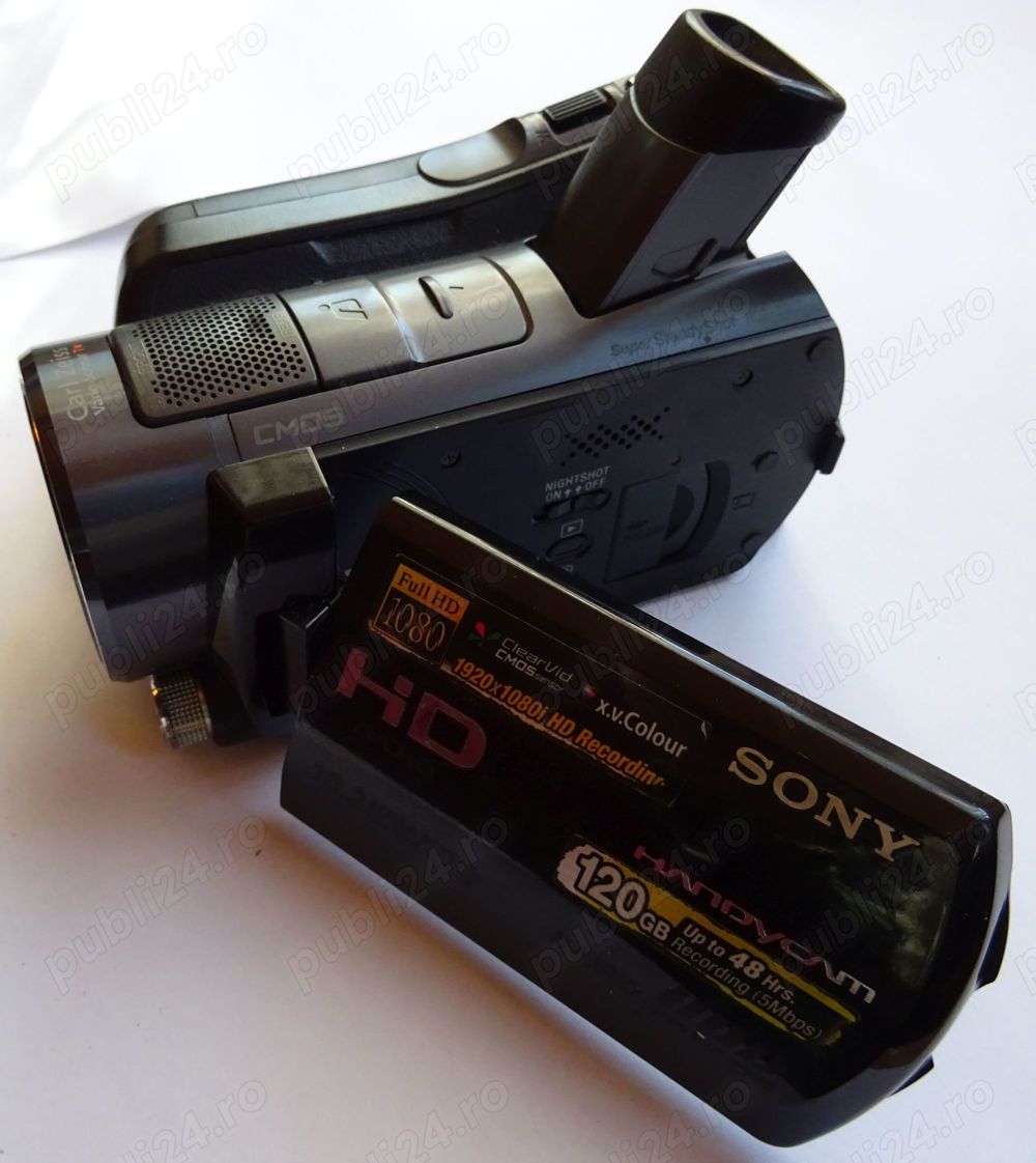 Camera Video Sony HDR-SR12E filmare FullHD 10.2 MP + Blitz Sony HVL-HFL1