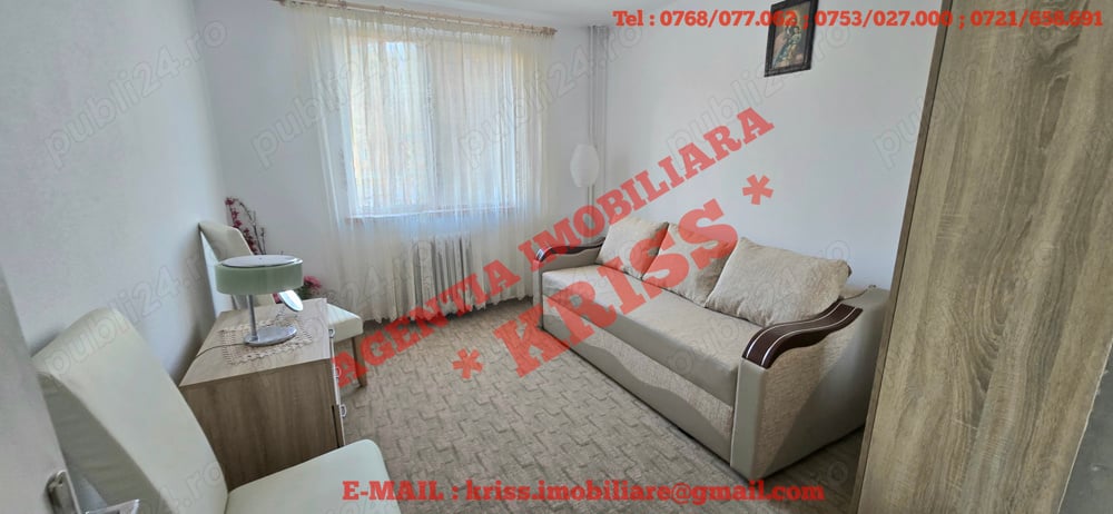 Apartament 3 Camere SEMICENTRAL Confort 1 CRAIOVEI - Semidecomandat Etaj 2 Stradal Liber 64 Mp.