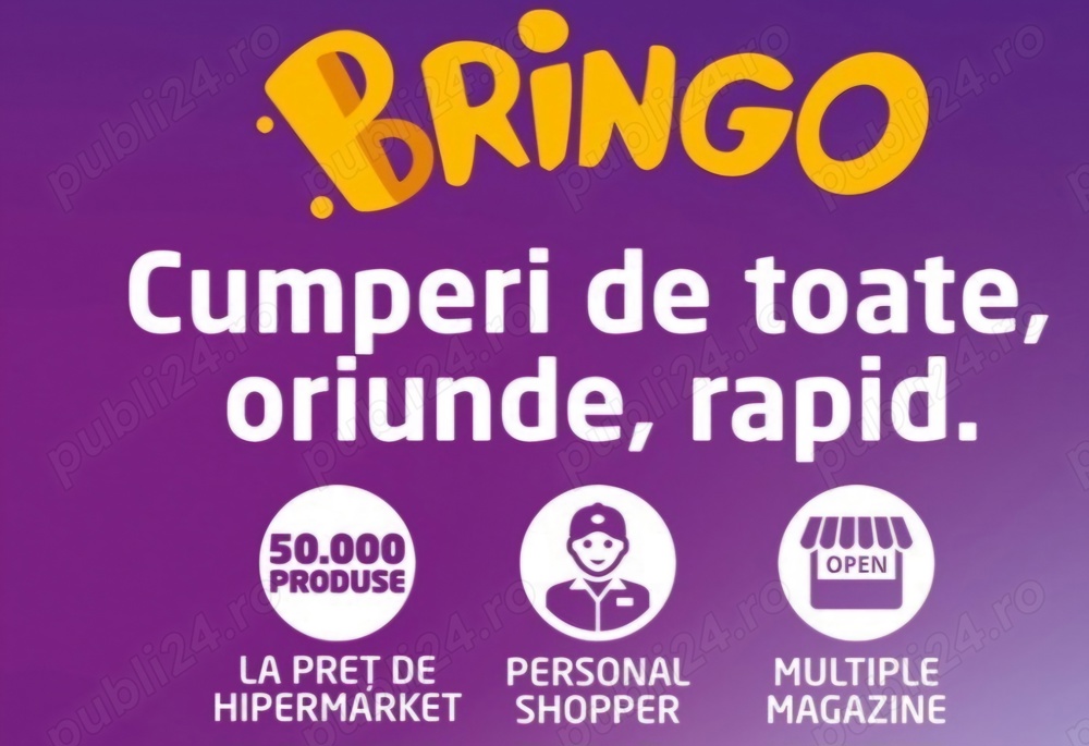 Căutăm Livratori Bringo - Part-Time sau Full-Time