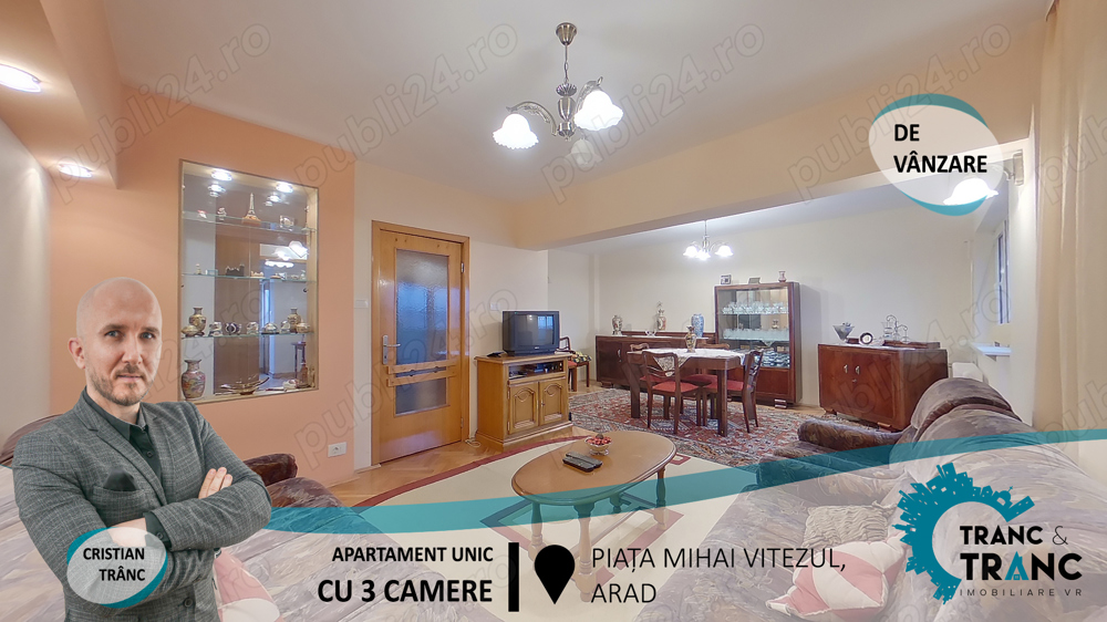 Apartament unic cu 4 camere vis-a-vis de Piata mica