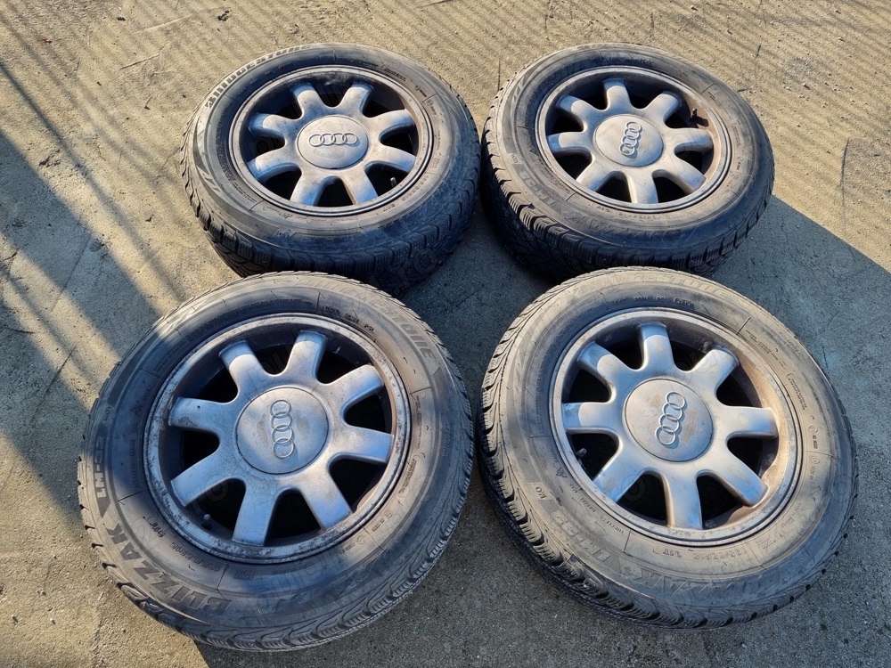 Jante aliaj Audi VW Skoda Seat + Caucicuri iarna Bridgestone 195/65/R15