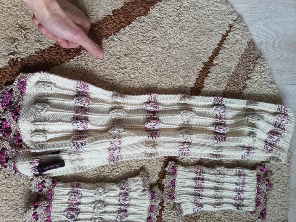  Mina Poe Paris Hat, Gloves and Scarf cashmere winter accessories. Set fular, manusi, fes