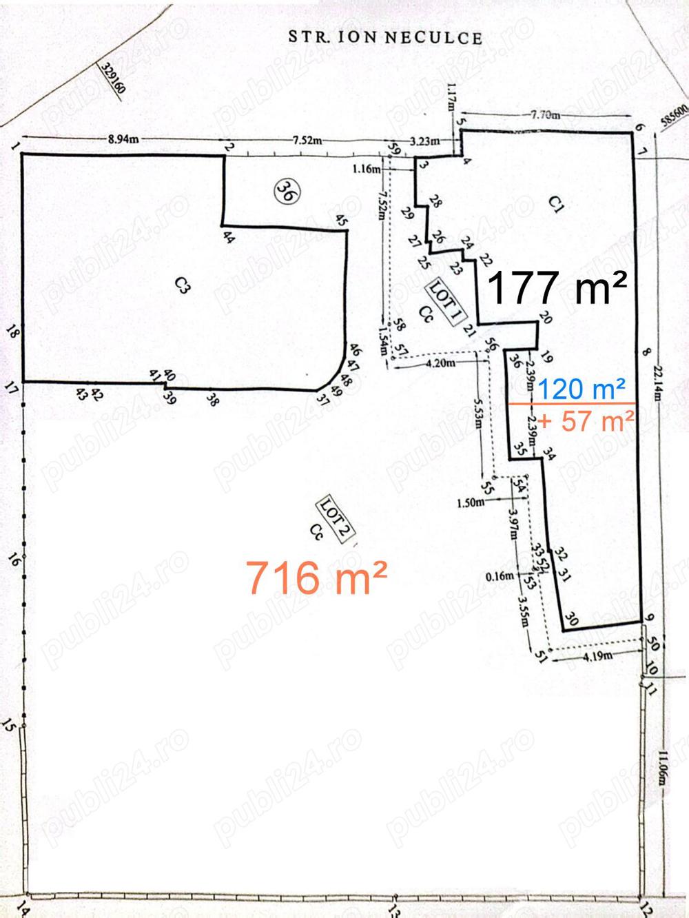 Particular   vând teren intravilan str. Ion Neculce, 773 mp