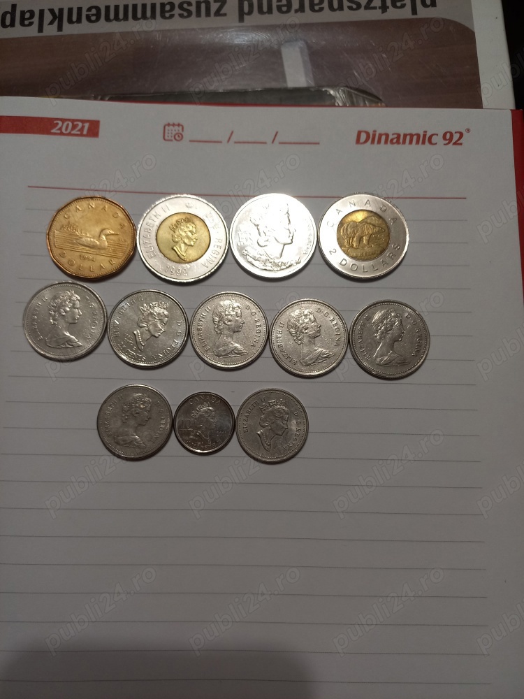 CANADA,Monede diverse,1984,1986,1994,ani diverși,Dolari,Cenți,vezi foto 