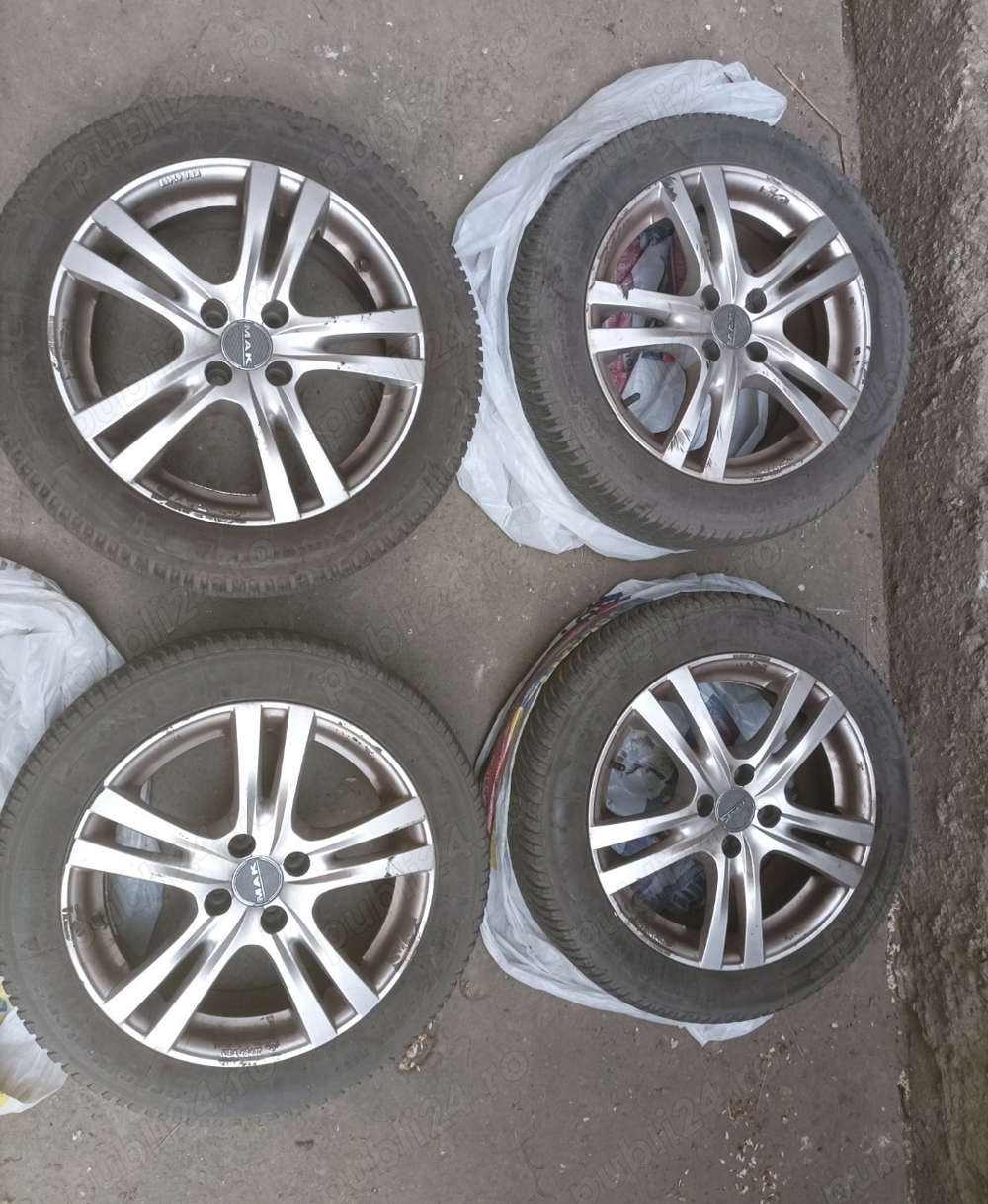 Set jenti MAK Model Zenith 4*100 R16 cu anvelope de iarna dot 4017 