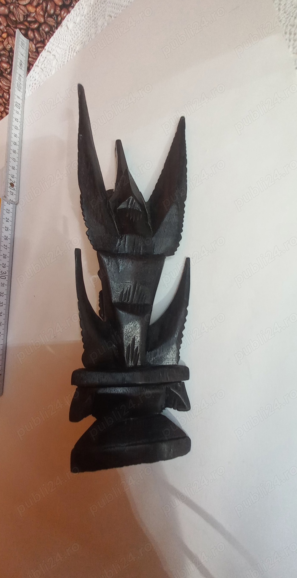 Statuie hindusă Vishnu și Garuda lemn