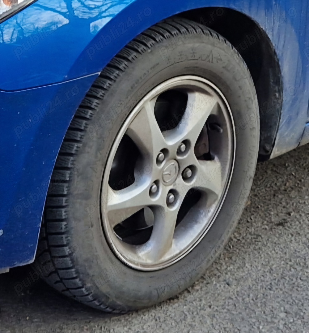 Roti iarna R15, 5 x114,3 complete si cauciucuri vara R16 DUNLOP