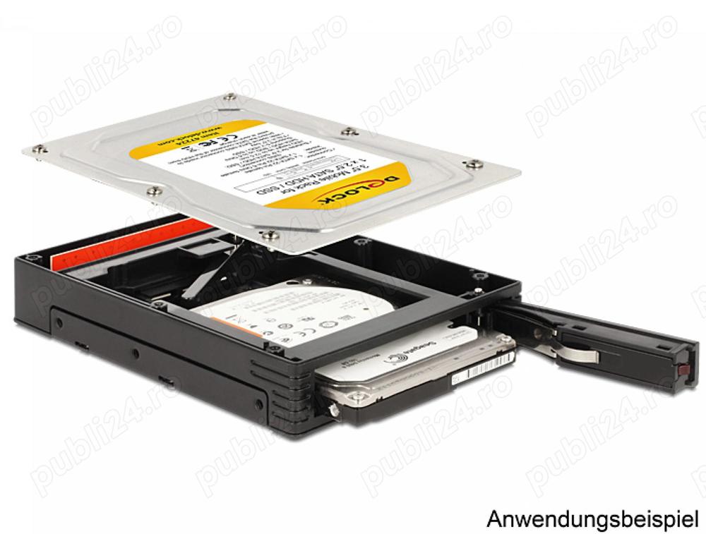 RACK MOBIL intern extern 3.5" pentru SSD  HDD 2.5", DELOCK 47224