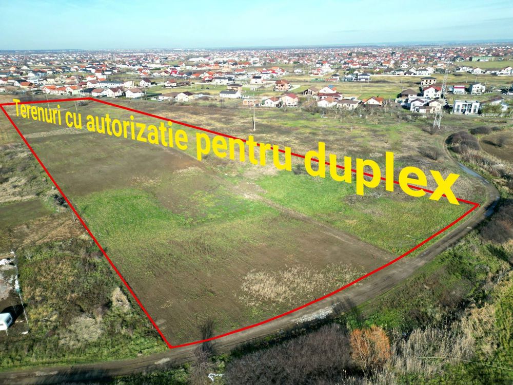 Terenuri cu autorizatie pentru duplex-Mosnita Noua