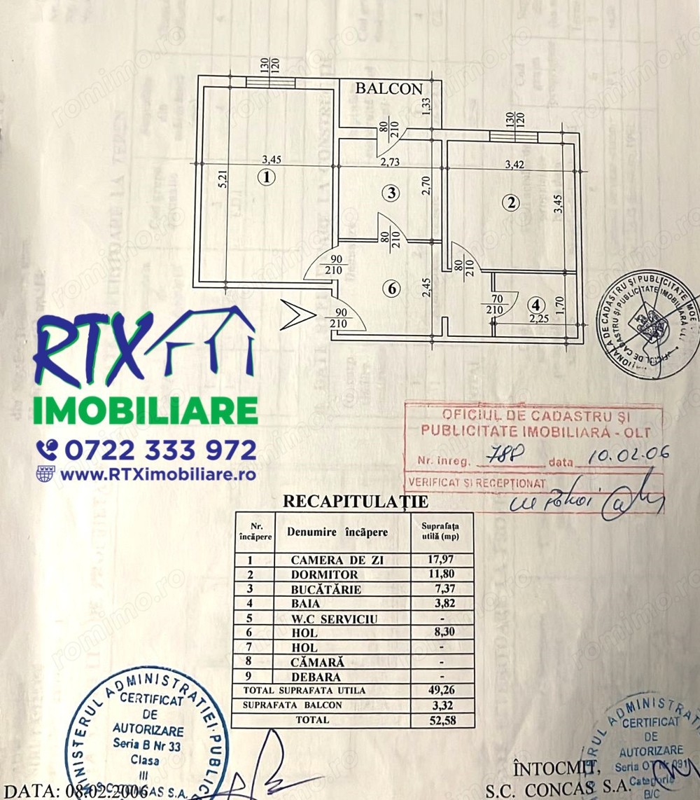 Apartament 2 camere decomandat etaj 3 Ec Teodoroiu