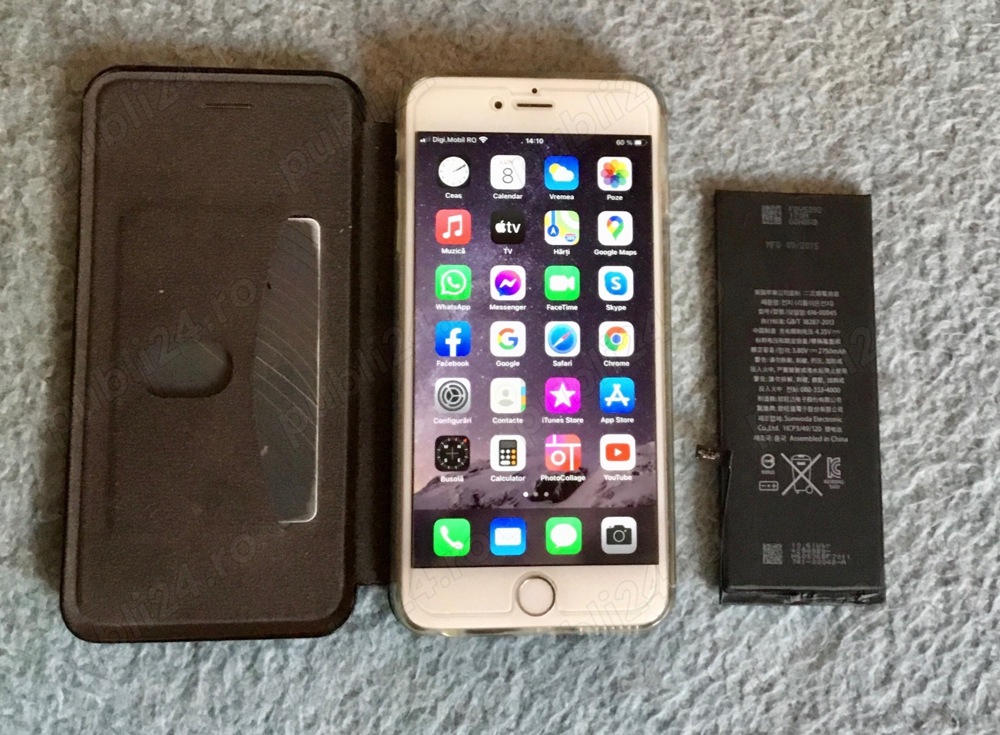 iPhone 6S Plus 64Gb,alb,baterie nouă,OCAZIE !