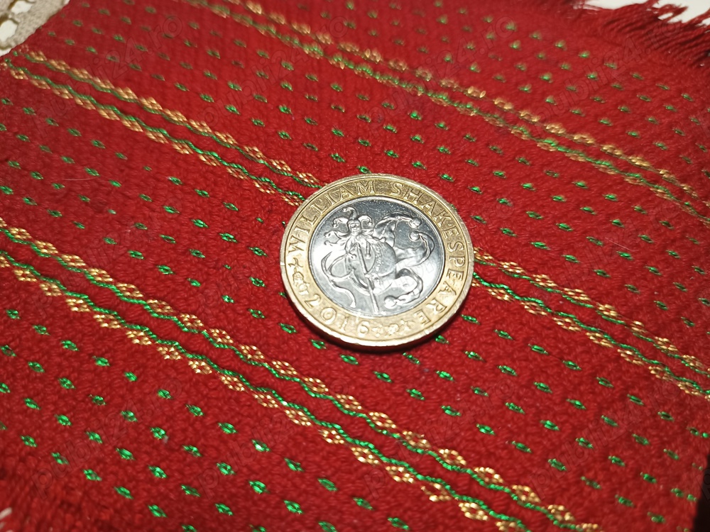 vand moneda 2 lire 2016 william  shakespeare cea de a 400-a aniversare comedie