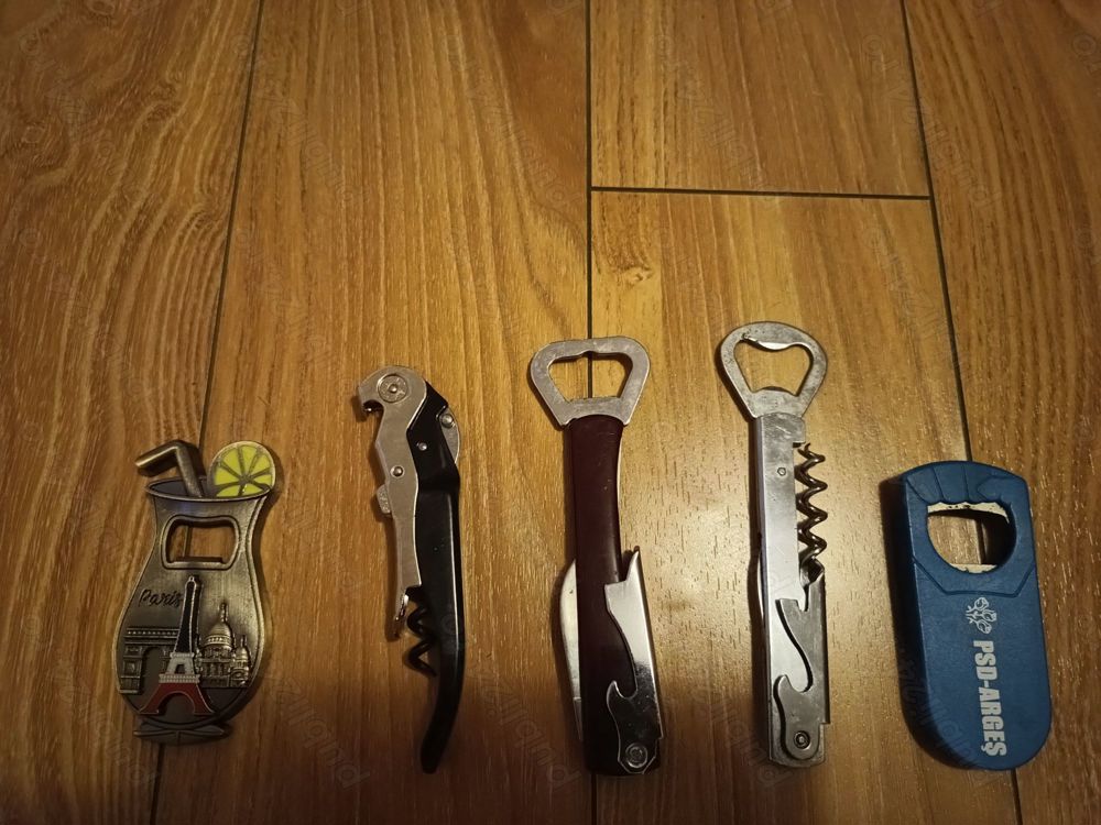 7 Desfacatoare de sticle foarte vechi Paris Eiffel Psd etc vintage colecție 