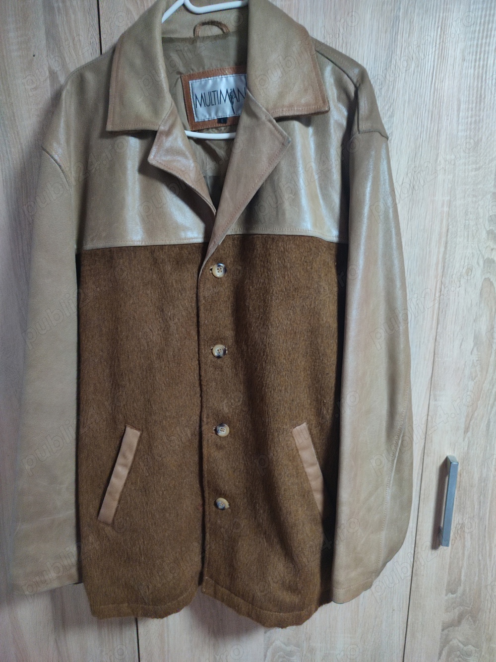 geacă stil sacou din piele naturala 