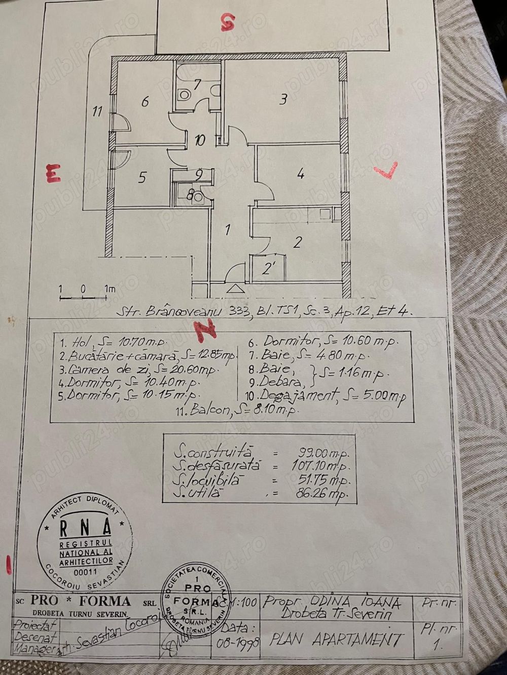 Apartament 4 camere Spațios, luminos si bine compartimentat | zona Autogară | pret 85.000 Euro