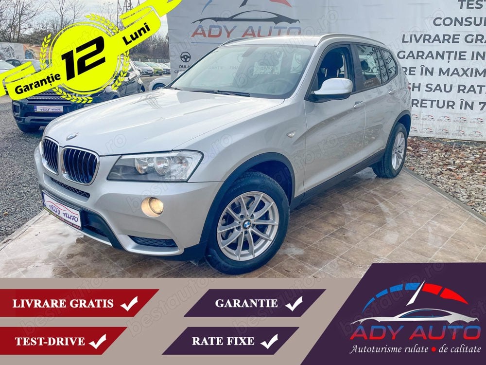 BMW X3 . 2,0 Diesel . 184 Cp - X Drive ( 4X4 ) - Cutie Manuala . Rate fixe . Garantie 12 luni .