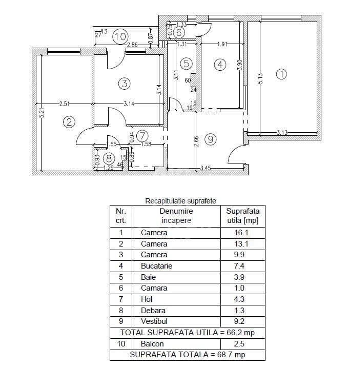 Apartament 3 camere de vânzare | Vasile Aaron