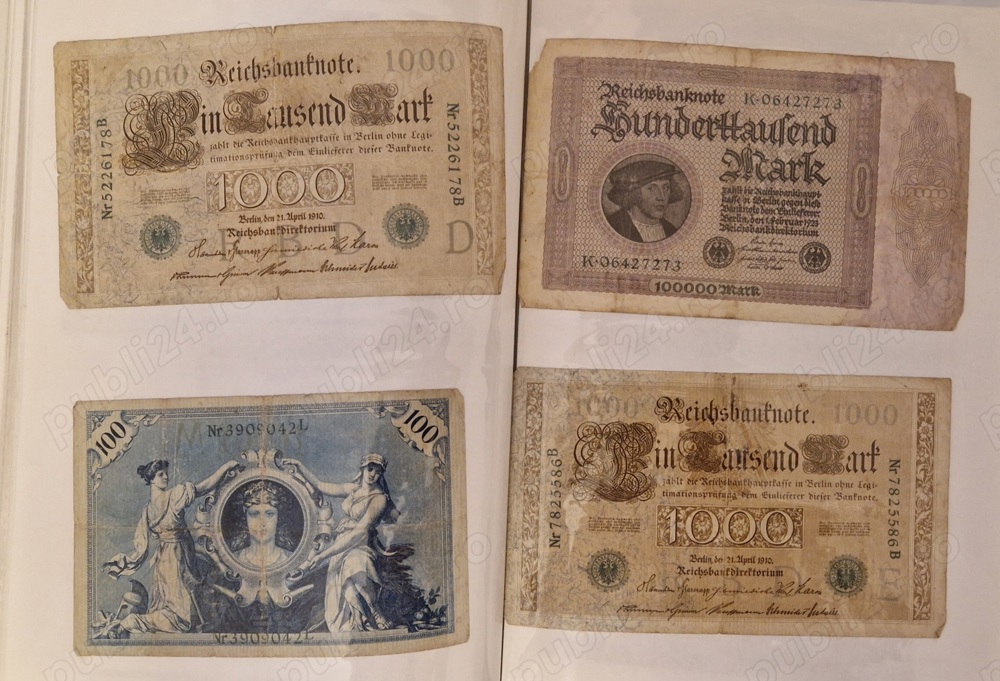 Bancnote Nemtesti Marci Germania Reichsbanknote 1900 1920