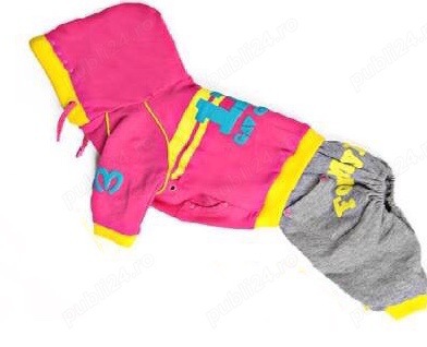 Costumas din Bumbac pentru Catei Mici Fetite 30 cm lungime (NOU)