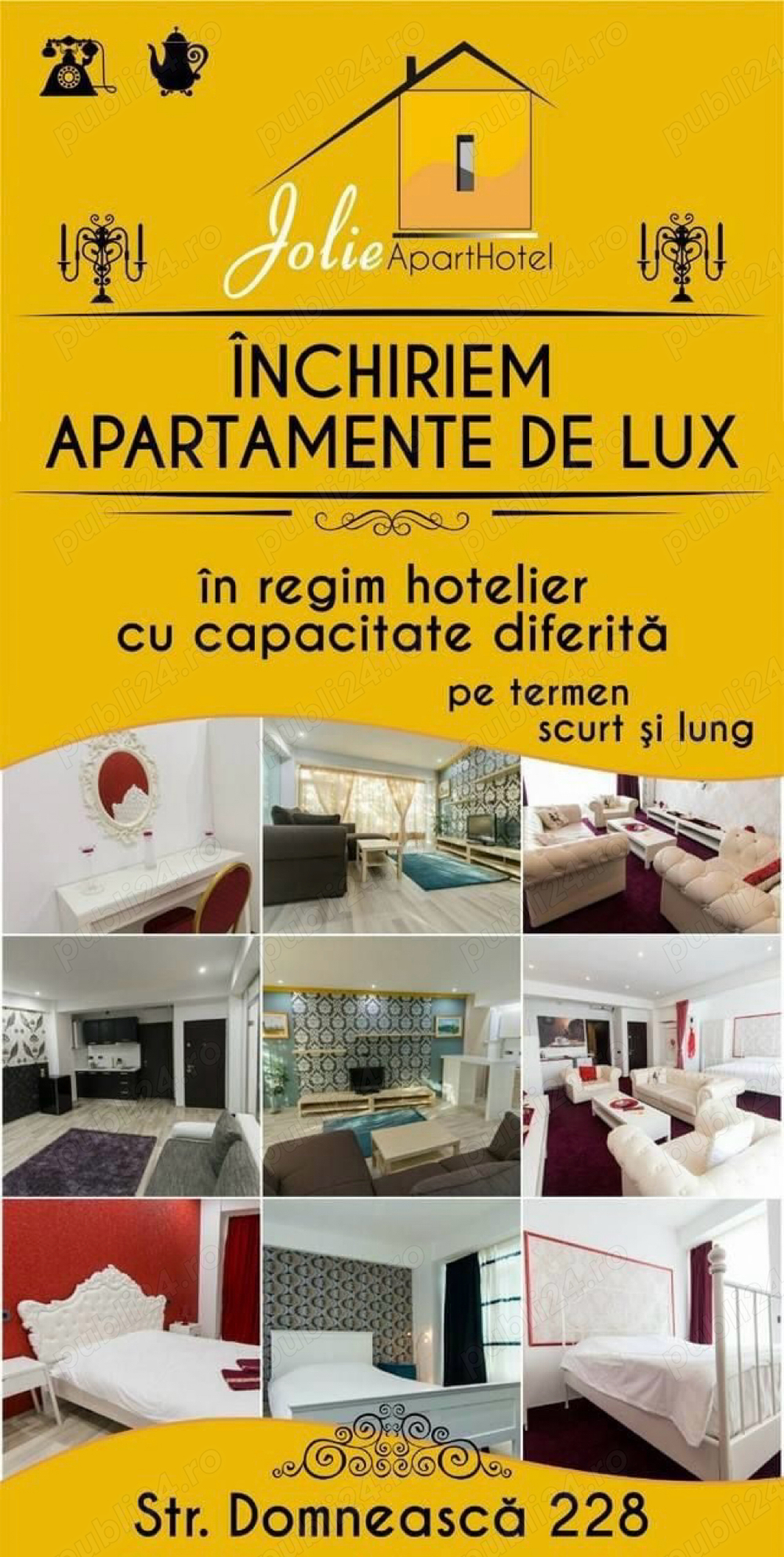 Apartamente in regim hotelier !