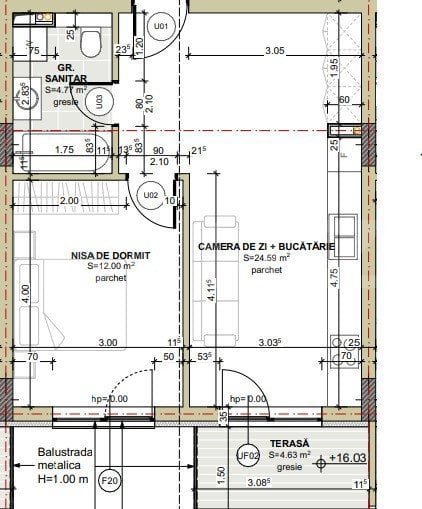 Apartament 2 camere, FINISAT, terasa, garaj, Zona Centrala !