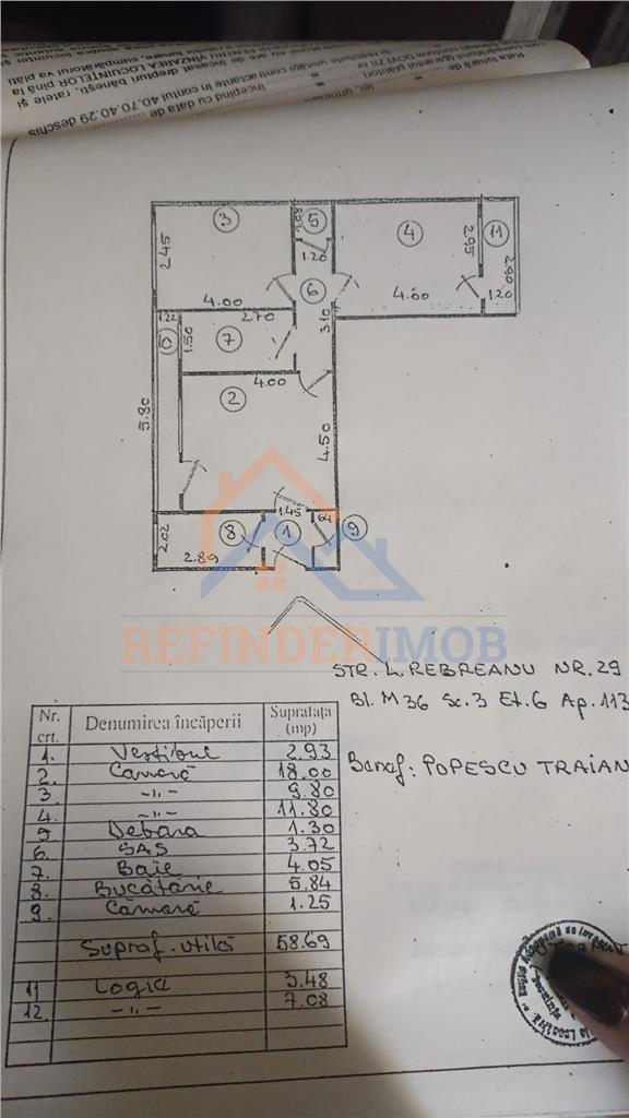 Apartament 3 camere de vanzare Titan