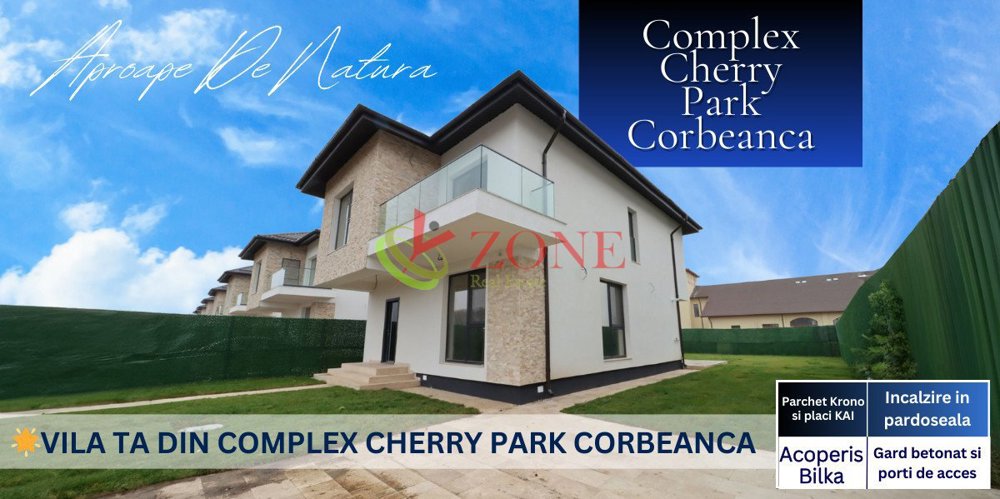  Case Corbeanca, Complex Cherry 2 Park, Vecin cu 16 ha de Padure