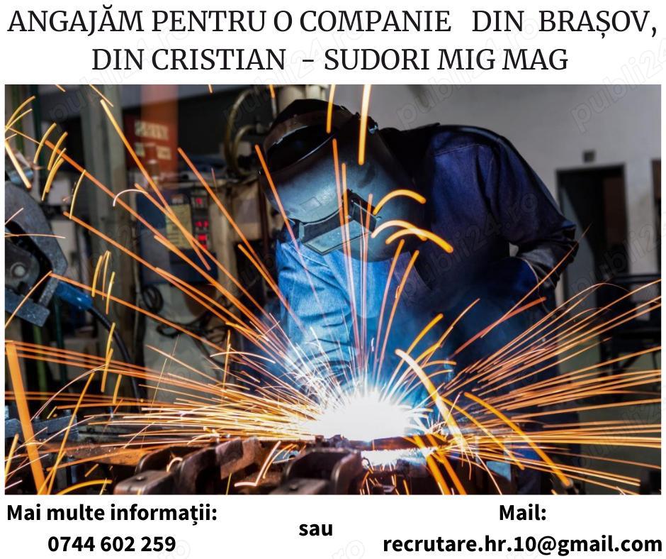 Angajăm Sudori MIG-MAG în Brașov, în Cristian 