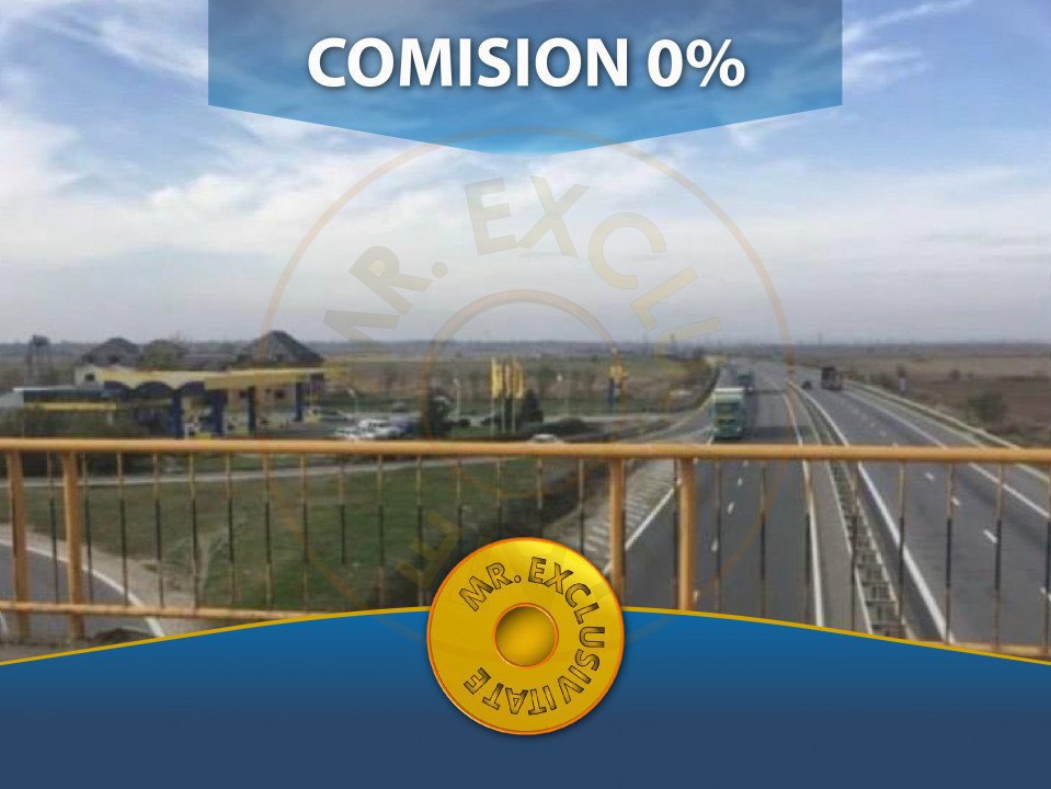 Teren 27.445 mp cu deschidere in Autostrada A1 Pitesti-Bucuresti 0% COMISION