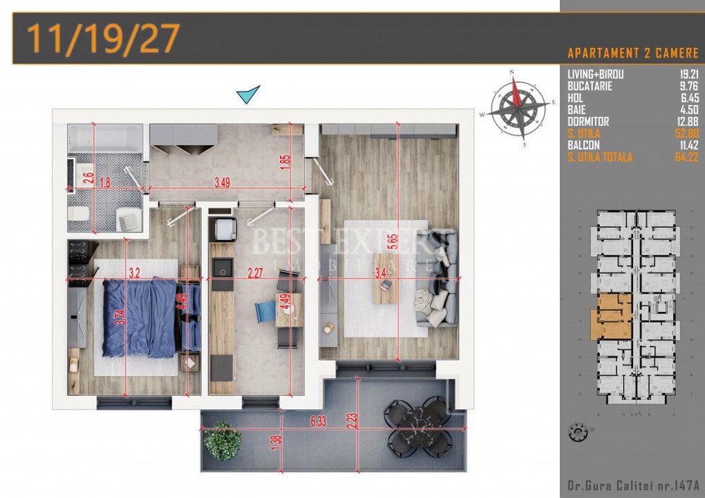 www.EFY-RESIDENCE.ro Direct Dezvoltator Statie STB la 500 mt Parcare Bonus