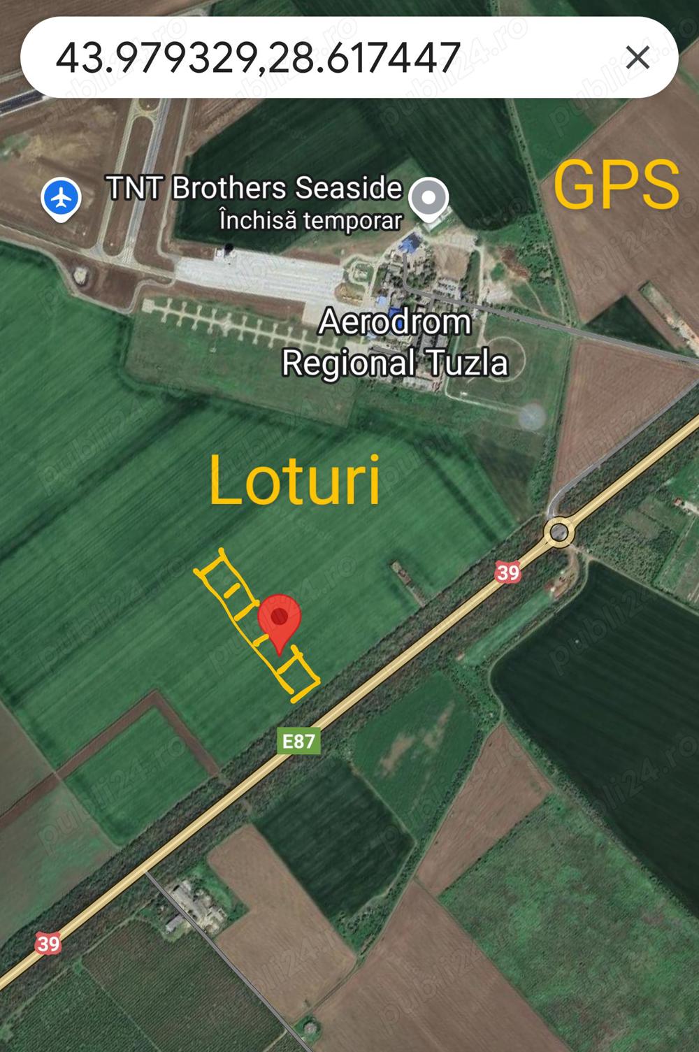 Costinești loturi 1000 mp zona Aviasan aeroport