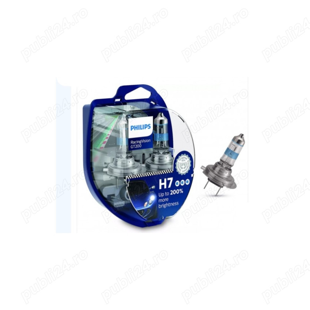 Set 2 Becuri auto Philips H7 RacingVision GT2 