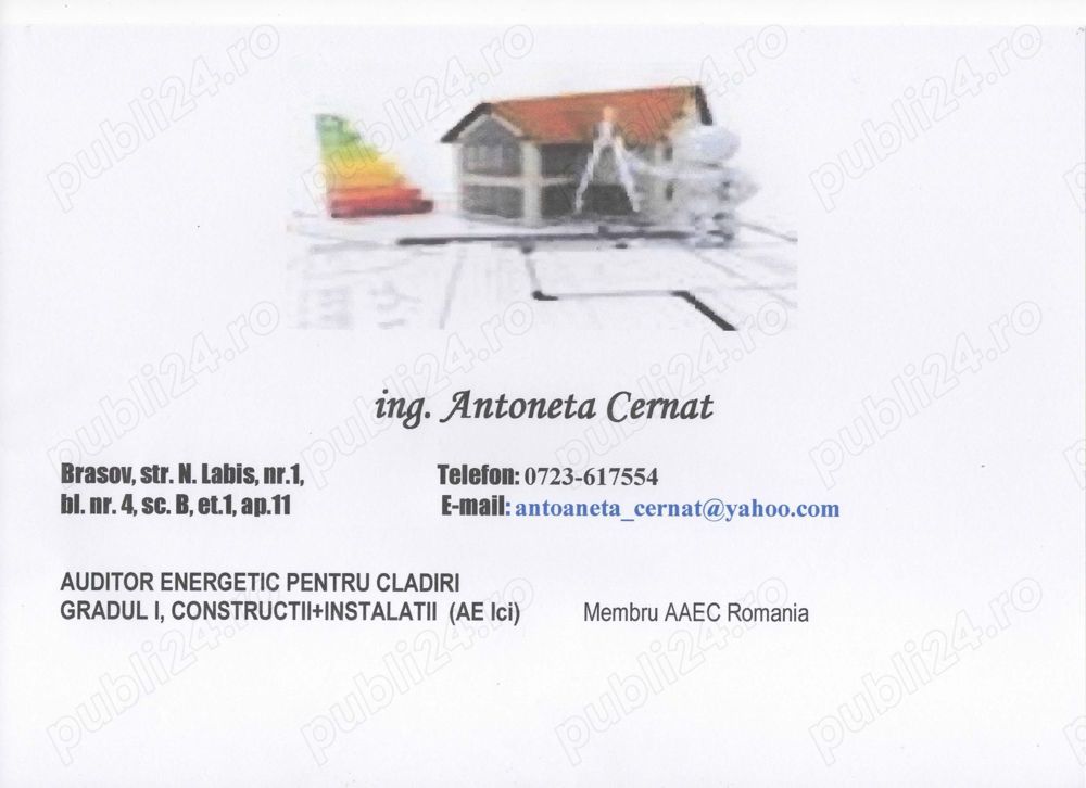 Auditor energetic pentru cladiri, gradul I, constructii si instalatii