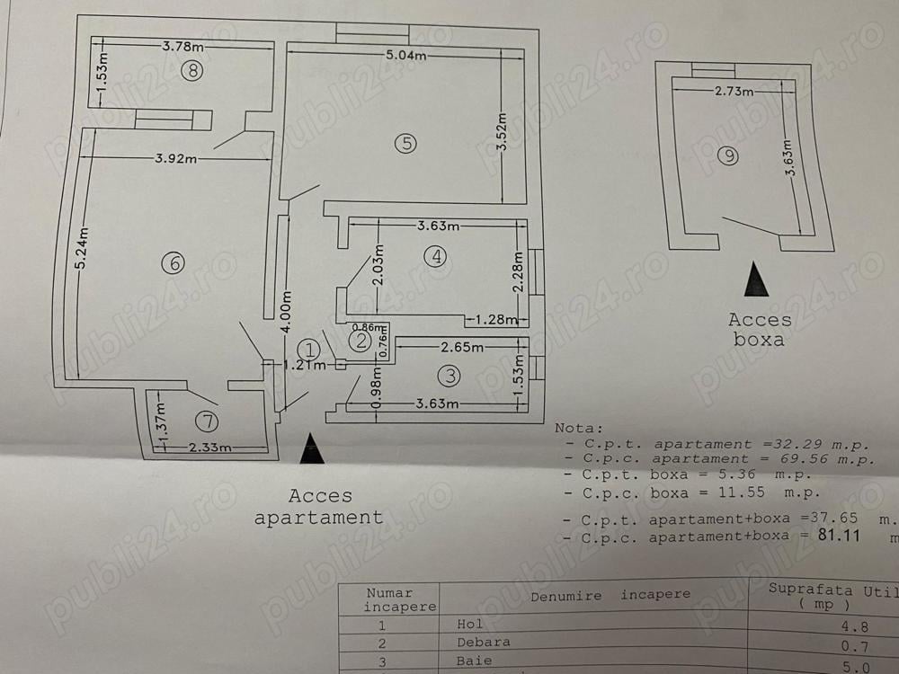 Apartament de Vânzare în Bicaz   Mărceni : 2 Camere, Balcon, Boxă și Mansarde Suplimentare