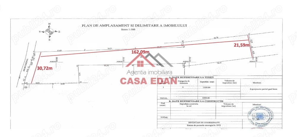 Teren intravilan in Brebu-- 3399mp--81.500e