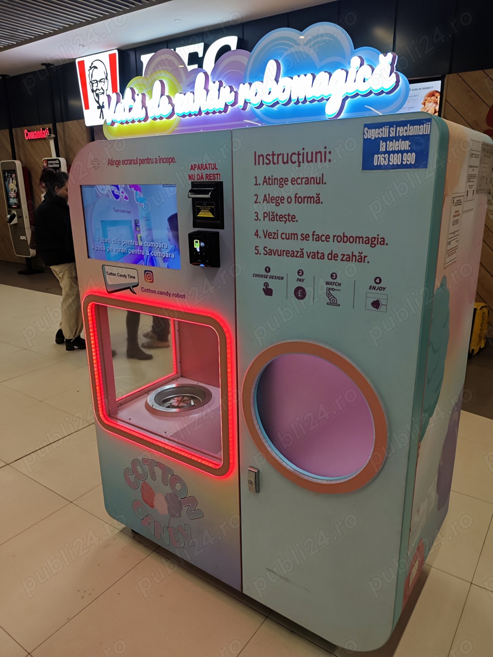 Afacere la cheie. Vata de zahar automat