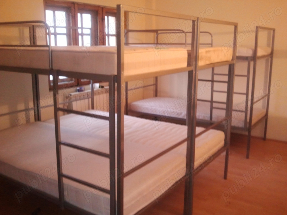 Paturi Metalice Rezistente +Seturi Complete lenjerii si saltele-BEL 8!