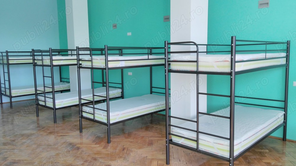 Paturi Metalice suprapuse ideale pentru muncitori ! In stoc !