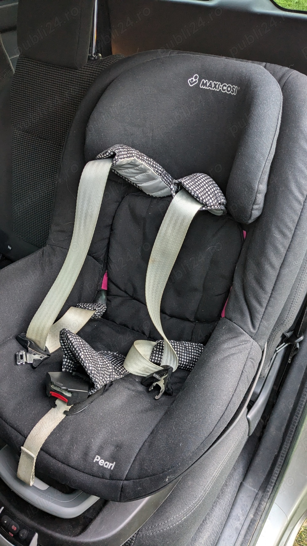 Scaun Auto Maxi Cosi Pearl plus baza isofix plus husa