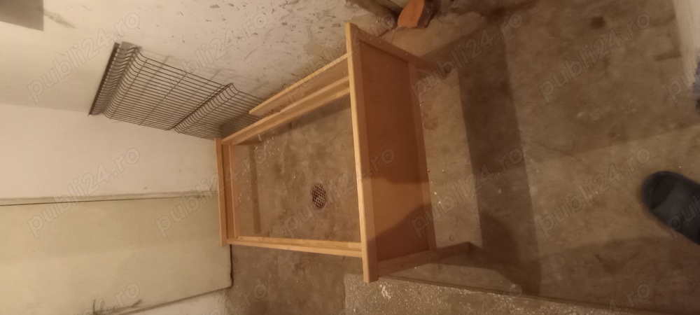 Cadru pat lemn natur plus somieră fag  