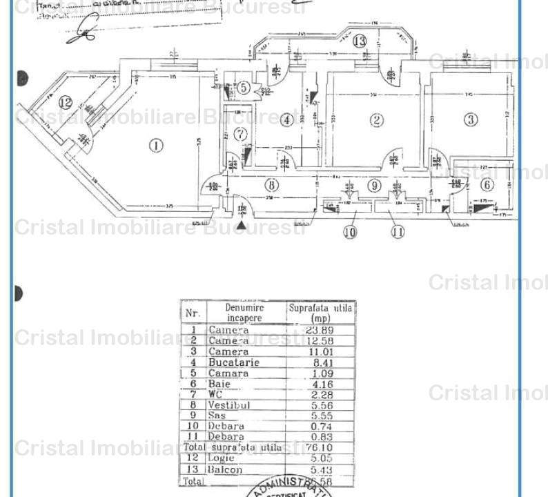 Apartament 3 camere , langa hotel Marriott ,Sector 5 