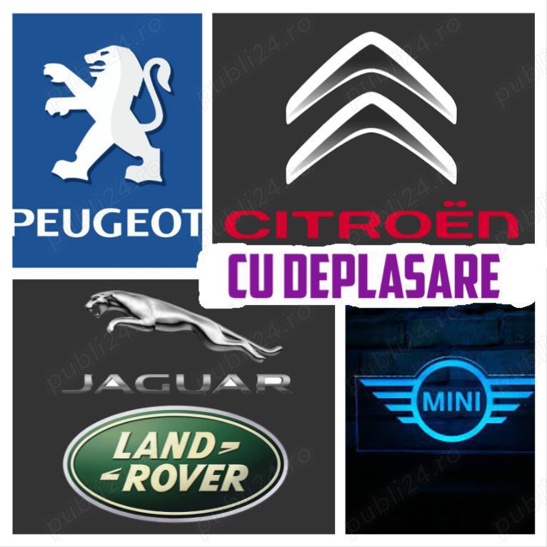 diagnoza auto Citroen Peugeot Mercedes Jaguar Land Rover BMW Fiat Volvo Opel Ford Dacia Renault