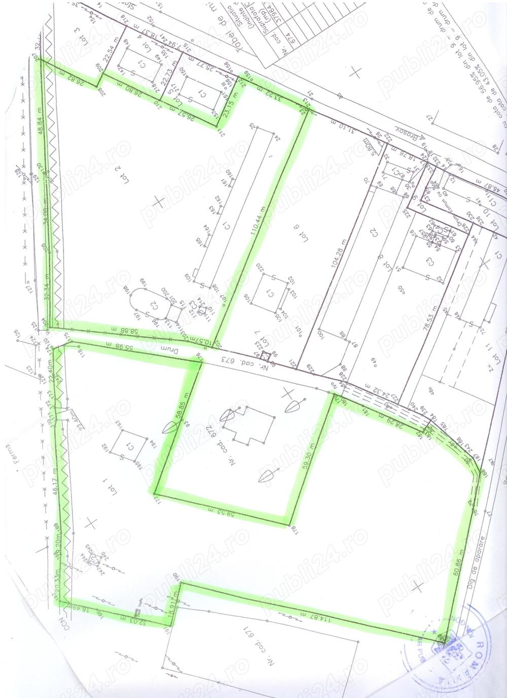 Teren de construcție intravilan de închiriat