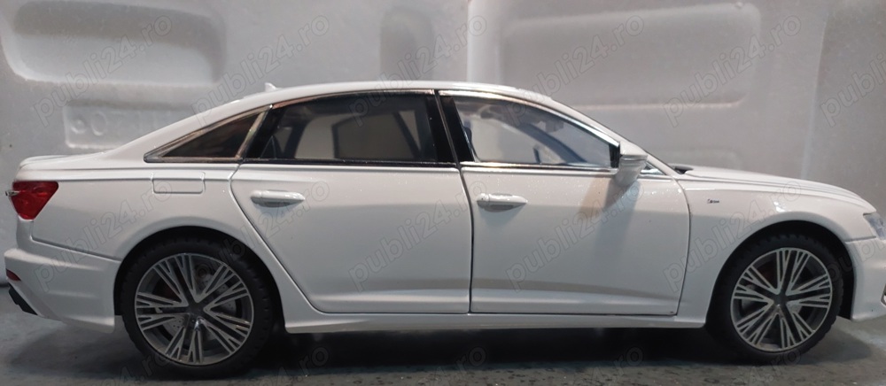 Macheta Audi A6 alb metal 1.18