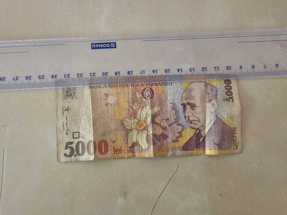 Vand bancnota 5.000 lei 5000 lei editie 1998