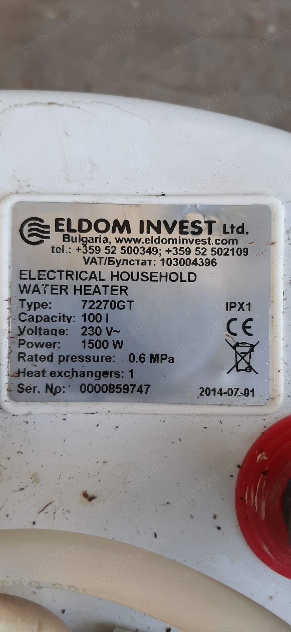 Boiler bivalent 100l